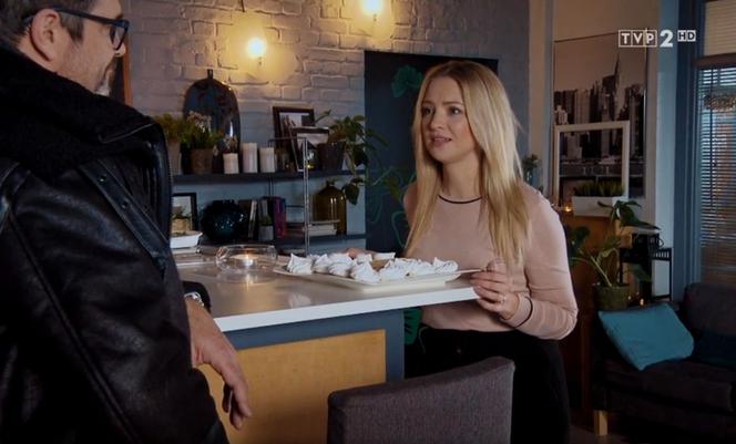 M jak miłość, odcinek 1514. Michał (Paweł Deląg), Joasia (Barbara Kurdej-Szatan)