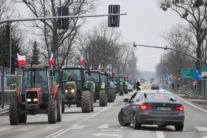 Protest rolników 20.03.2024. Utrudnienia na autostradzie A2