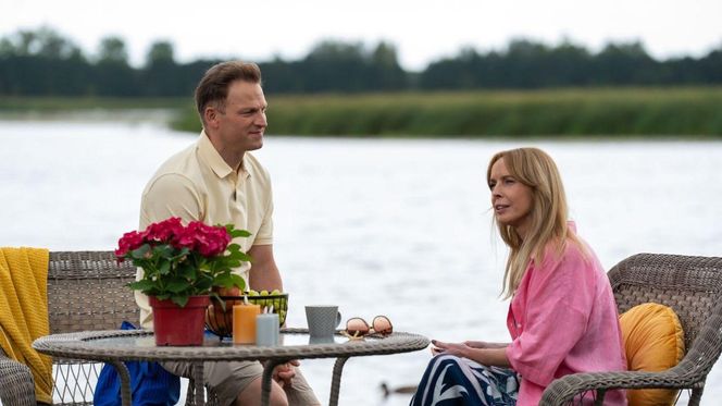 Barwy szczęścia odc. 3121. Łukasz (Michał Rolnicki), Agnieszka (Katarzyna Tlałka)