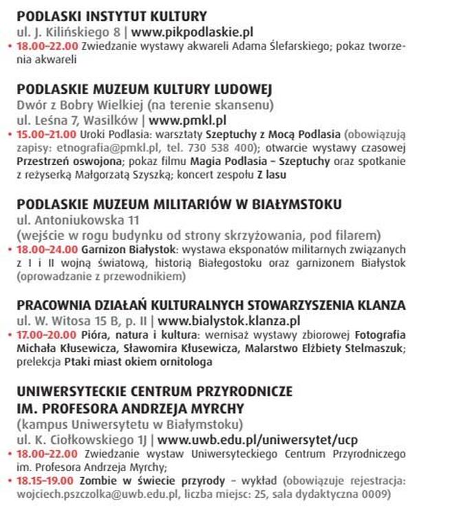 Noc Muzeów 2024 w Białymstoku. Sprawdź ogrom niesamowitych kulturalnych atrakcji [PROGRAM]