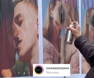 Zamazał plakaty z całującymi się parami jednopłciowymi - społeczność LGBT+ odpowiedziała akcją