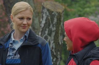 	M jak miłość odc. 1817. Jagoda (Katarzyna Kołeczek), Magda (Anna Mucha)