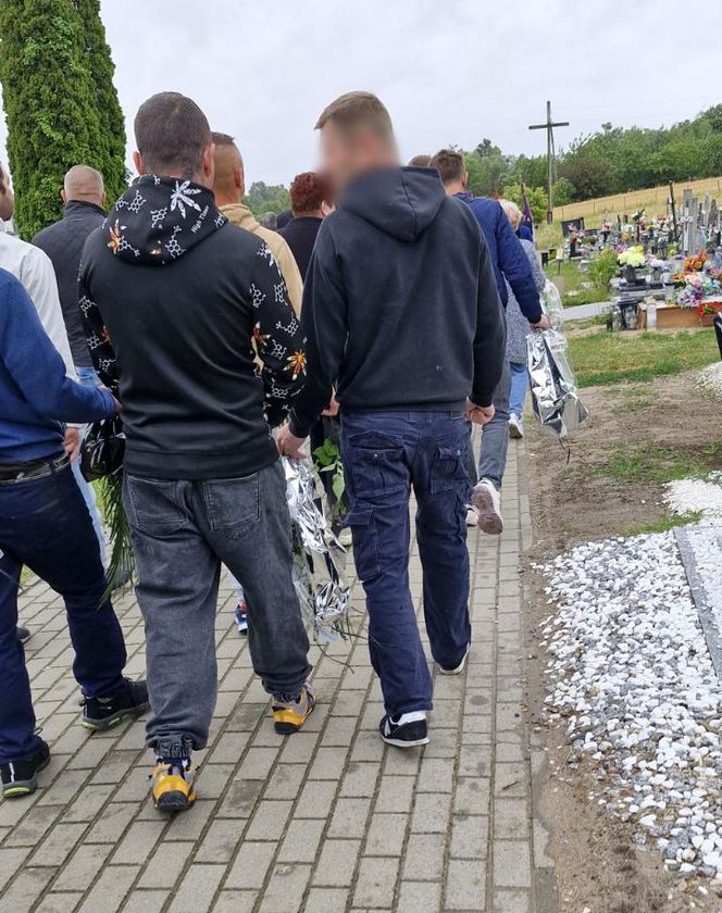 Pogrzeb Grzegorza G., który zginął w Nowem