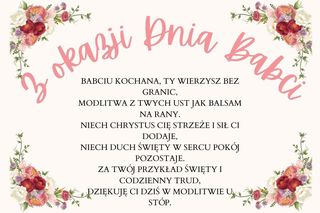 Życzenia religijne z okazji Dnia Babci