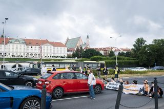 Ostatnie Pokolenie znów na ulicy. Blokowali Wisłostradę i zrobią to ponownie