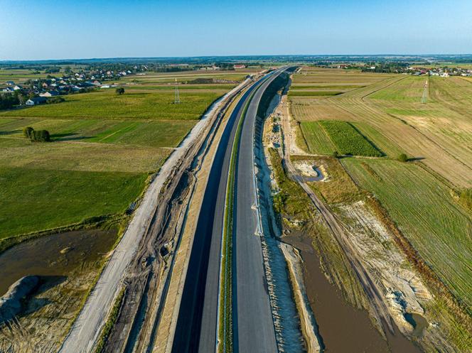 Obwodnica Łomży - plac budowy w sierpniu 2024