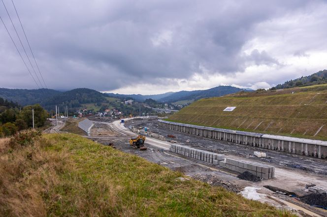 Budowa S1 Przybędza - Milówka, październik 2024