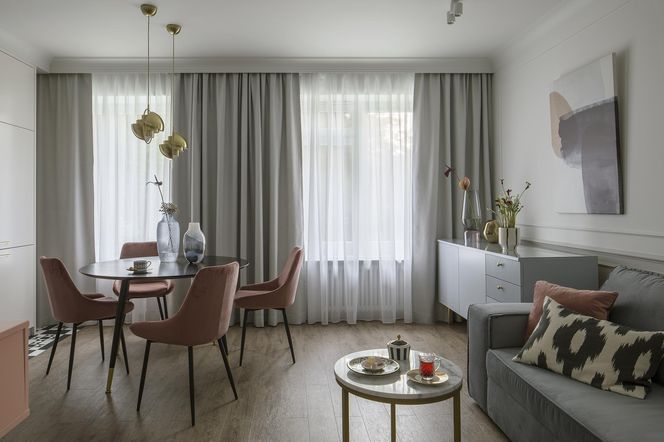 54-metrowe mieszkanie w Krakowie. Jest luksusowe i stylowe