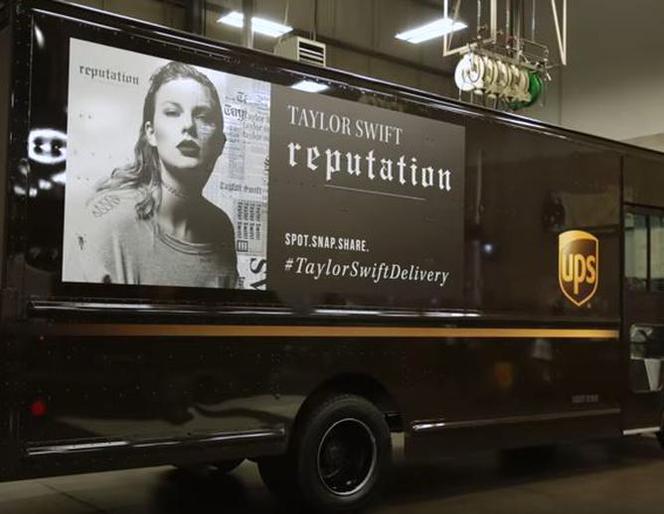 Taylor Swift w reklamie UPS