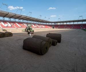 Nowa murawa na stadionie Widzewa