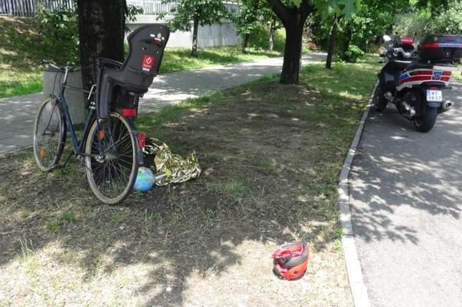 Ojciec z dzieckiem rozjechani przez samochód. Wypadek na rondzie Starzyńskiego