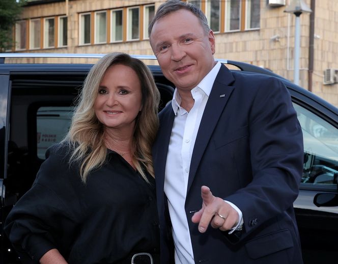 Jacek Kurski z małżonką