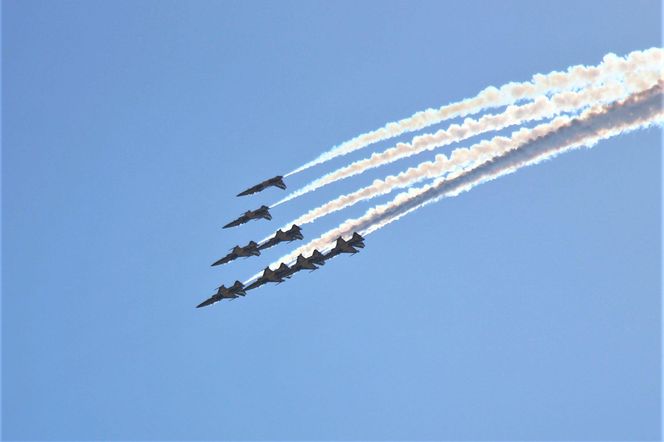    T-50 zespoł Black Eagles. Sacheon Air Show 2024