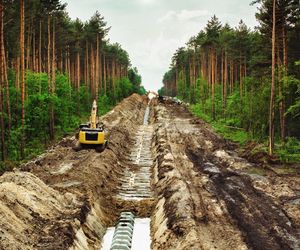 Budowa gazociągu Oświęcim - Tworzeń