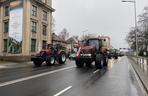 Strajk rolników w centrum Zielonej Góry. Przedsiębiorcy wyjechali na ulice 