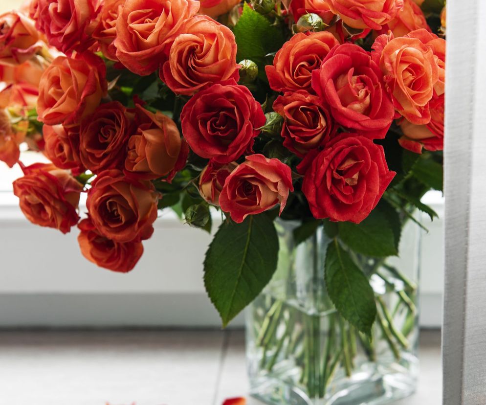Róże w wazonie