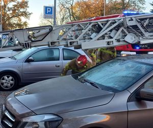Zgłoszenie o pożarze na Dąbrowskiego w Lesznie. Pożaru nie było