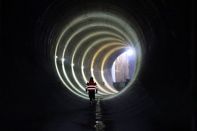 Budowa tunelu w Łodzi - przystanek Polesie