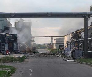 Po ataku rosyjskich dronów na fabrykę w Winnicy