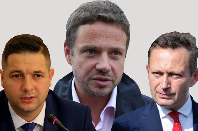 RAFAŁ TRZASKOWSKI, PATRYK JAKI, PAWEŁ RABIEJ.