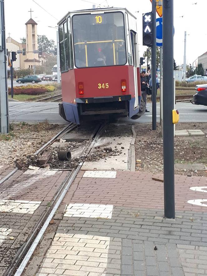 Wykolejenie tramwaju w Bydgoszczy