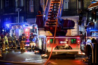 Pożar kamienicy przy ulicy Mostowej