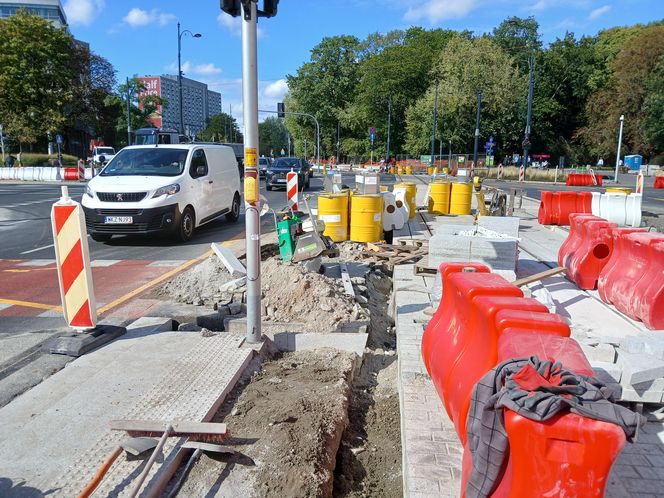 Przebudowa torowiska tramwajowego na ul. Marszałkowskiej w Warszawie