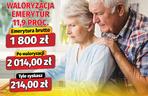 Waloryzacja emerytur 11,9 proc.