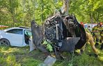 Śmiertelny wypadek na DK 27 pod Żarami. Kierujący audi Q7 nie żyje [ZDJĘCIA].