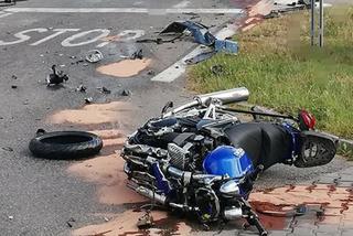PRZERAŻAJĄCY wypadek motocyklisty w Małopolsce