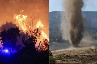 Groza w Portugalii! Tornado ognia i trąba z pyłów