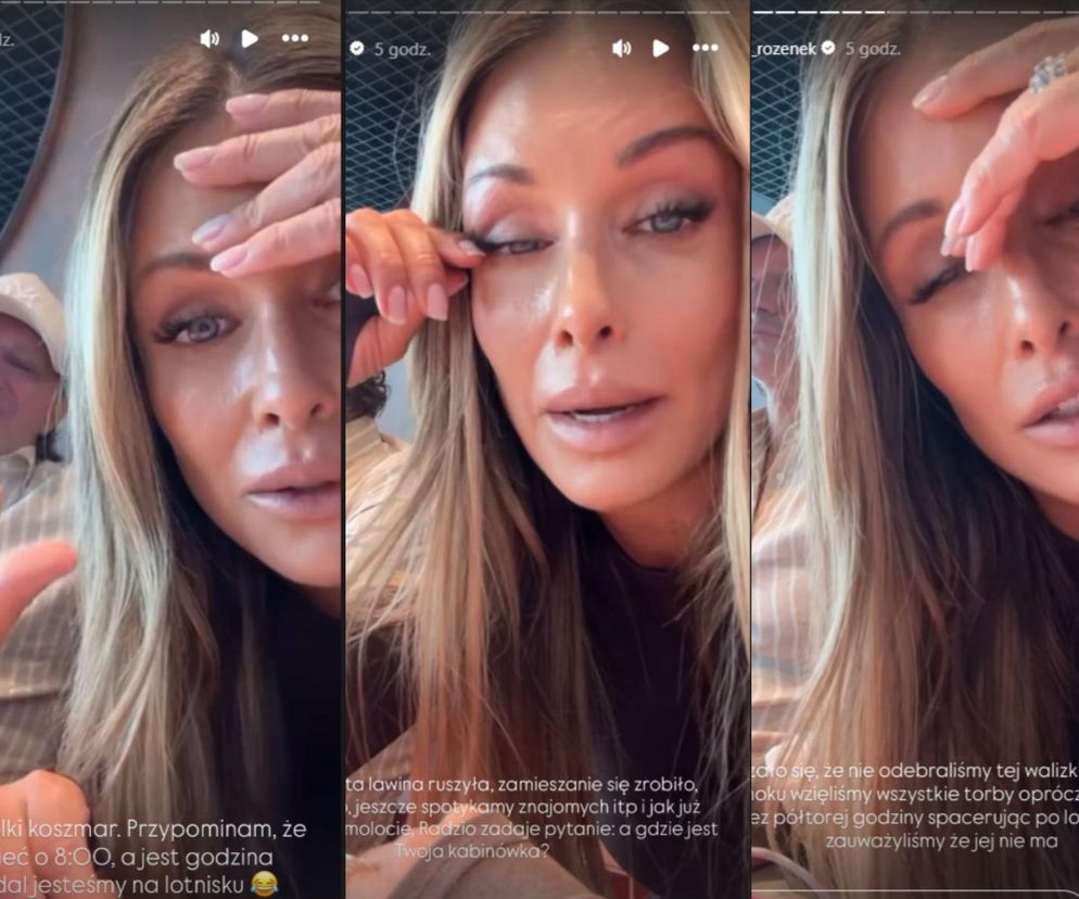 Rozenek-Majdan wyskoczyła z samolotu! Armagedon na lotnisku, dzieci wyproszone!