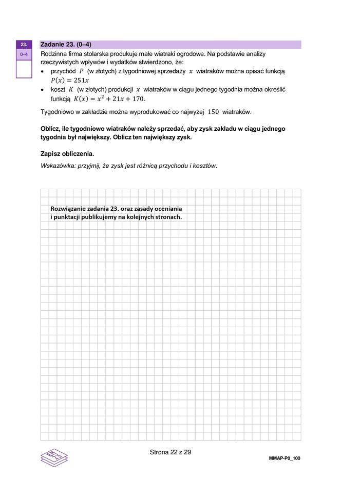 Matura próbna 2023: Matematyka. Oficjalne odpowiedzi CKE