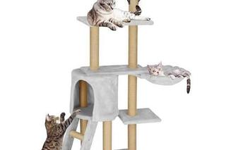 Drapak dla kota sizal 8-poziomowy słupek z zabawką 136 cm - 137,99 zł