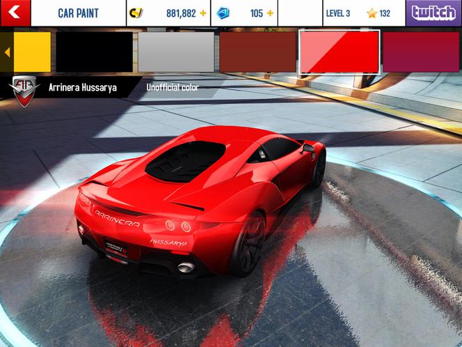 Arrinera Hussarya w grze "Asphalt 8: Airborne"