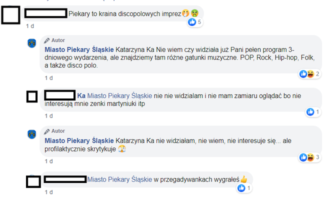 Piekary Śląskie zablokowały komentarze na Facebooku. "W przegadywankach wygrałeś"