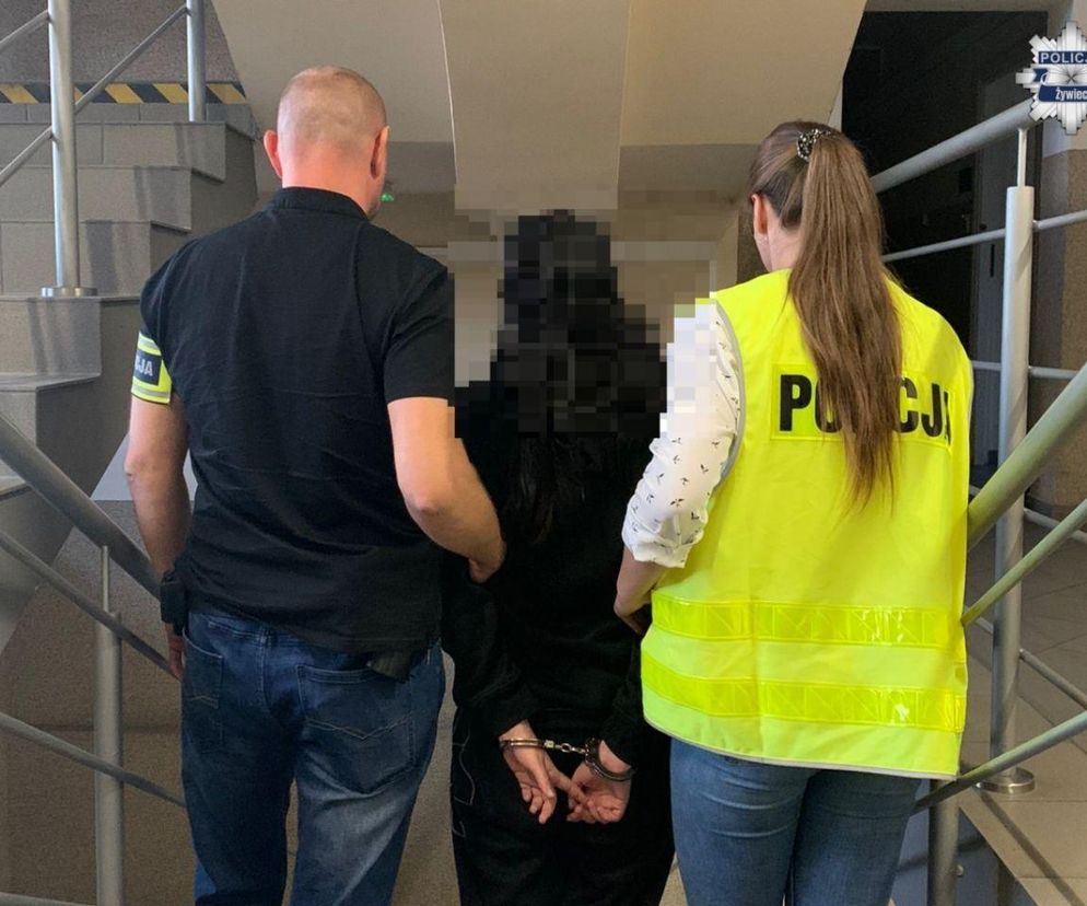 Furia 21-latki w Żywcu. Rzuciła się z nożem na kolegę