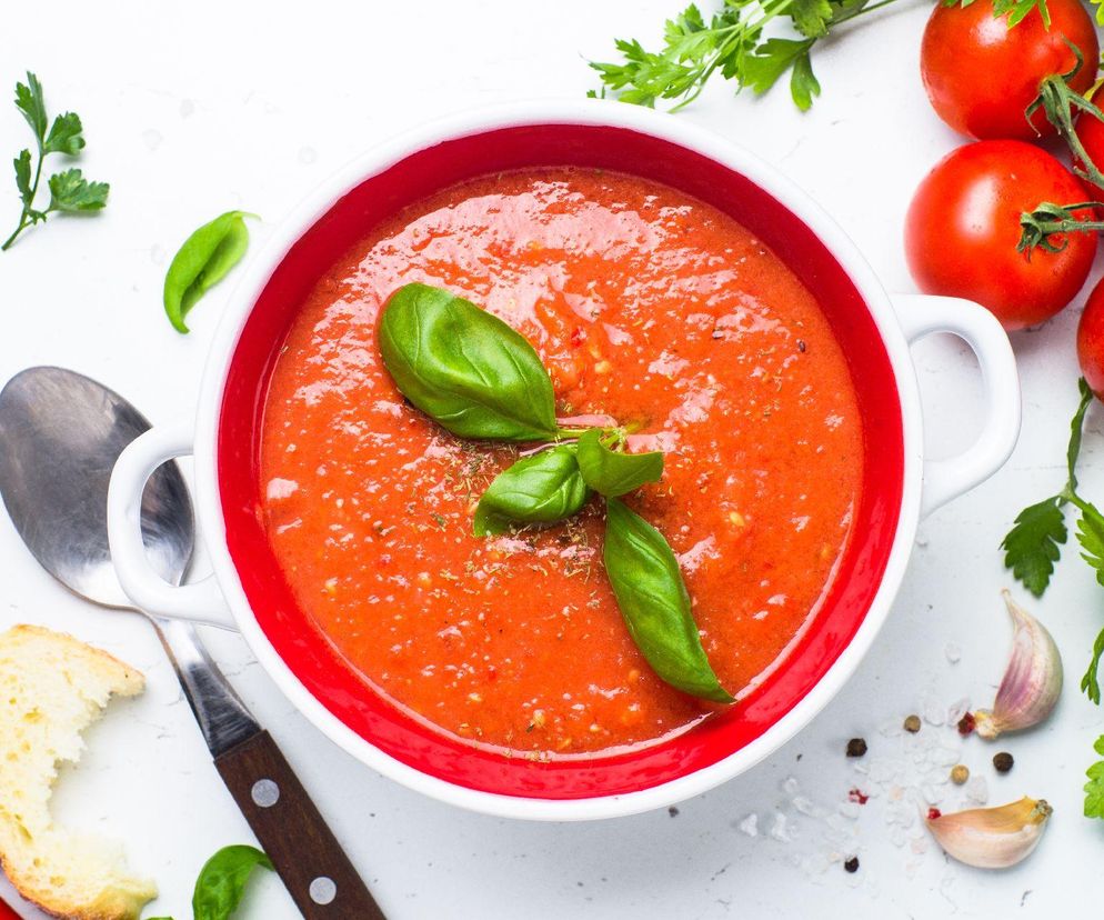 zdrowa zupa krem z pomidorów