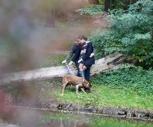 Jacek Ozdoba odpoczywa z żoną po ślubie