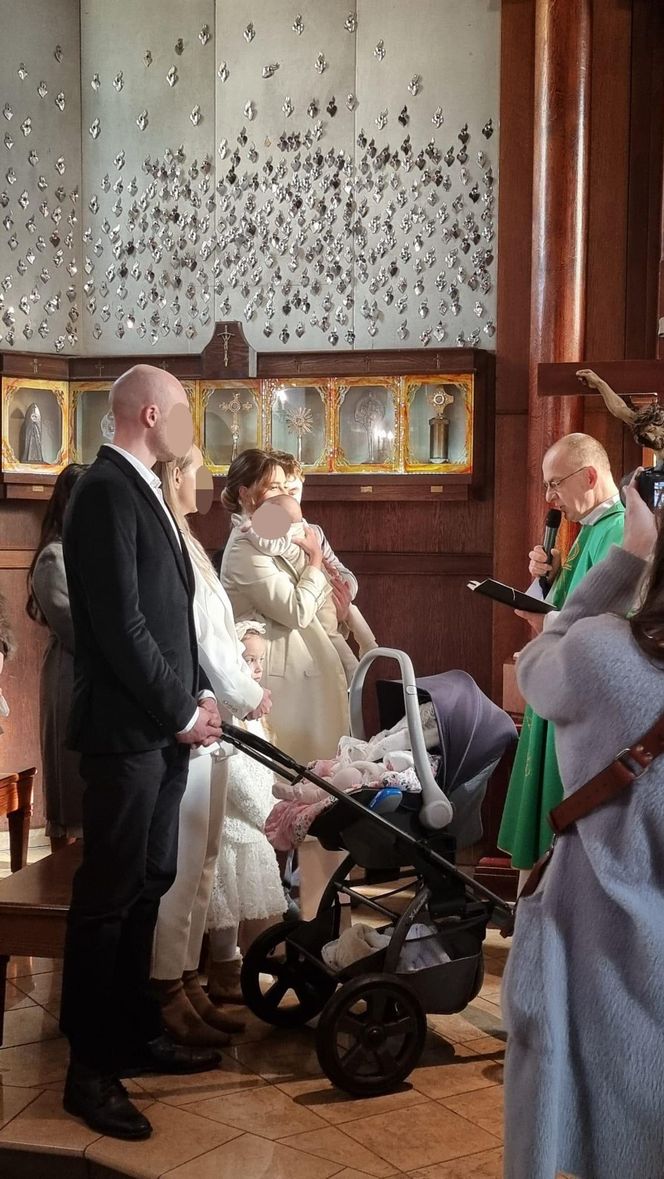 Daniel Martyniuk na chrzcinach syna