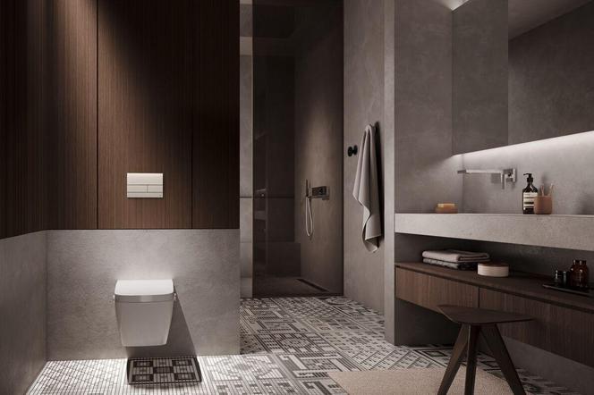 Łazienka w stylu modernistycznym. Bez obaw - będzie modna w 2025 roku!