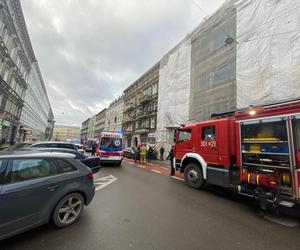 Pożar na ul. Rayskiego w Szczecinie