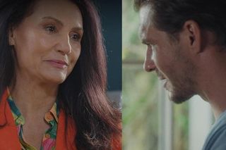 M jak miłość, odcinek 1826. Aleksandra (Małgorzata Pieczyńska), Marcin (Mikołaj Roznerski)