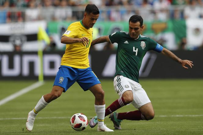 1/8 MŚ Rosja 2018: Brazylia-Meksyk: Philippe Coutinho i Rafael Marquez