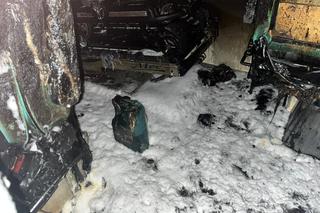 Karetka w Grojcu płonęła jak pochodnia! Wstrząsające doniesienia, ktoś ją podpalił!?