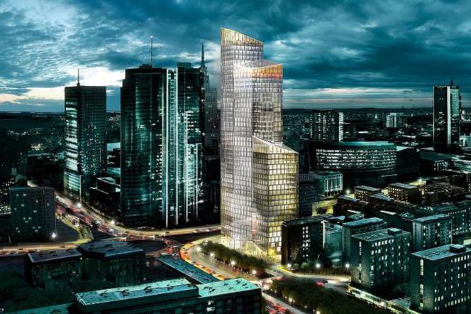 Nowy biurowiec przy rondzie ONZ (projekt Schmidt Hammer Lassen)