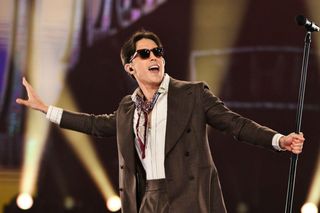 Dawid Kwiatkowski, Oskar Cyms, Carla Fernandes na urodzinach Silesia City Center