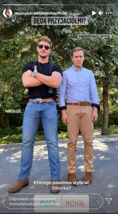Na dobre i na złe po wakacjach 2021. Piotr Korban (Mikołaj Roznerski), Michał (Mateusz Janicki)