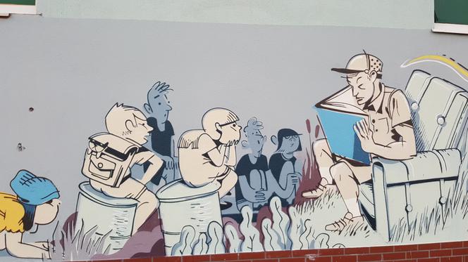 Na Osowej Górze w Bydgoszczy powstał mural inspirowany życiem mieszkańców [ZDJĘCIA]