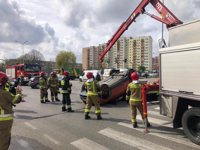 Wypadek na ul. Obotryckiej w Szczecinie